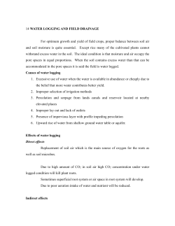 Lec 14 - WATER LOGGING AND... - Development of e