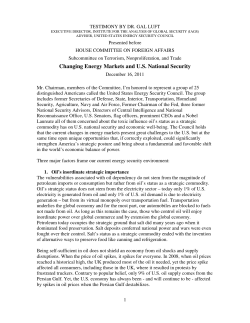 Changing Energy Markets and US National Security