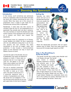 Donning the Spacesuit
