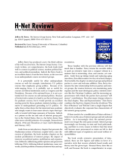 Untitled [Garry Young on The Interest Group Society] - H-Net