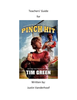 PINCH HIT Teacher`s Guide