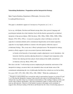 Naturalizing Idealizations: Pragmatism and the Interpretivist