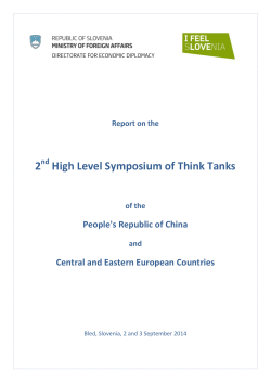 2 High Level Symposium of Think Tanks