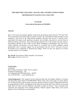 From public to private: Fascist privatization in 1920s Italy