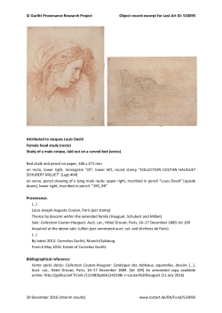 &copy; Gurlitt Provenance Research Project Object record excerpt for