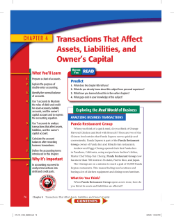 Chapter 4 Transactions That Affect