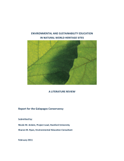Environmental and Sustainability Education in Natural World