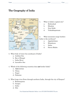 The Geography of India