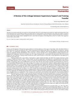 Template for for the Jurnal Teknologi