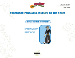 PROFESSOR PENGUIN`S JOURNEY TO THE POLES