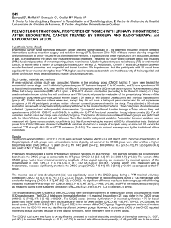 341 PELVIC FLOOR FUNCTIONAL PROPERTIES OF WOMEN