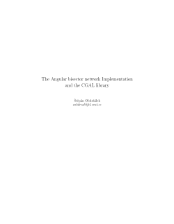 The Angular bisector network Implementation and the CGAL library