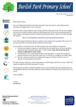 Dear Parents/Carers, Our new Wraparound club has now been