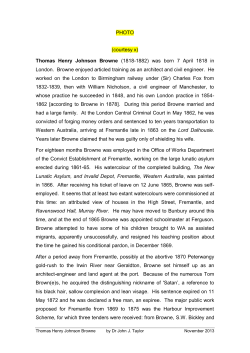 Thomas Henry Johnson Browne - Australian Institute of Architects