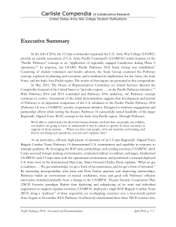 Executive Summary - Strategic Studies Institute
