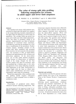 The value of stump split skin grafting following amputation for trauma