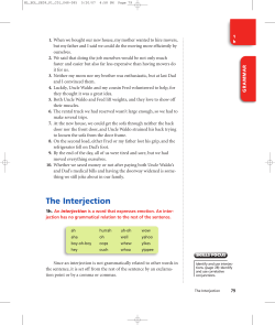 The Interjection