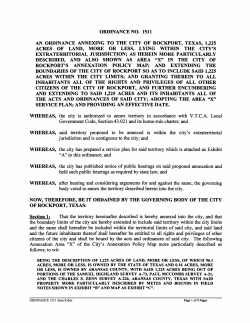 Ordinance No. 1511