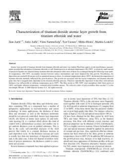 Characterization of titanium dioxide atomic layer