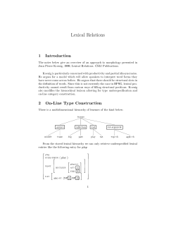 1 Introduction 2 On-Line Type Construction