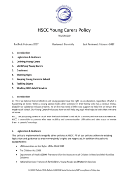 210 Young Carers Policy