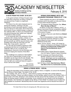 February 2010 - University of Delaware