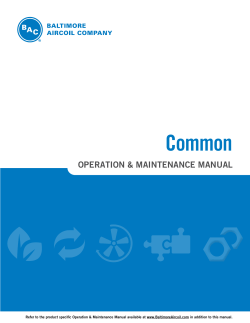 Common - Baltimore Aircoil Company