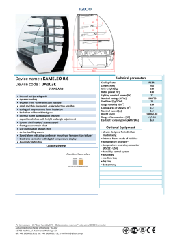 IGLOO Device name : KAMELEO 0.6 Device code : JA103K