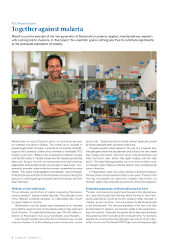 Together against malaria