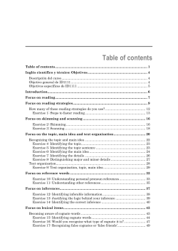 Table of contents - usbideststudents