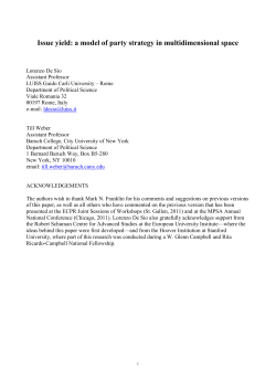 Issue yield: a model of party strategy in multidimensional space