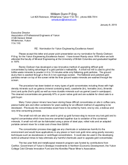 Project Bio - Engineers Yukon