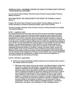 Local Law no.6(Click to view law)