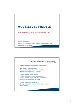 02 ML - Testing models in SPSS