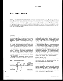 Array Logic Macros
