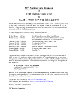 50th Anniversary Reunion - Canadian Power and Sail Squadrons