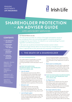 shareholder protection &ndash; an adviser guide