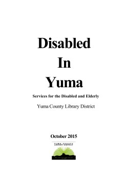 Disabled in Yuma - Yuma County Library District