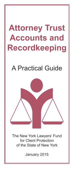 Attorney Trust Accounts and Recordkeeping