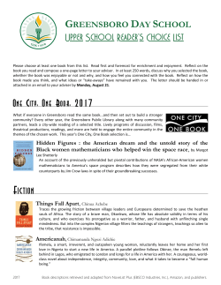 Upper School Reader`s Choice List