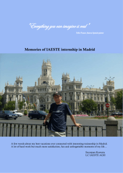 Memories of my IAESTE internship in Madrid