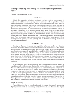 Getting something for nothing - or not: interpolating coherent noise