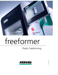 Plastic freeforming