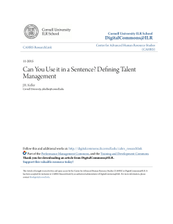 Can You Use it in a Sentence? - DigitalCommons@ILR