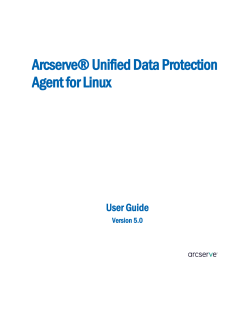 Arcserve Unified Data Protection Agent for Linux