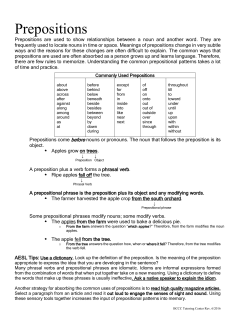 Prepositions