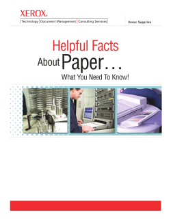 Helpful facts about paper
