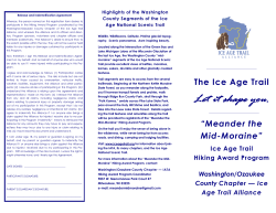 Let it shape you. - Ice Age Trail Alliance