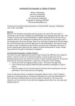 Automated Cartography in a Bush of Ghosts