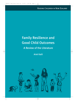Family Resilience and Good Child Outcomes